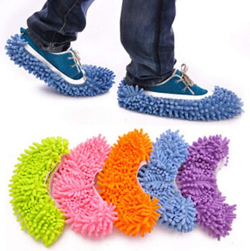 AussieSuperStore Homeware Supplies Microfiber Dust Mop Slipper Shoe Office House Floor Bathroom Kitchen Cleaner Microfiber Dust Mop Slipper Shoe Office House Floor Kitchen Cleaner CBWIPESLIPPERSRD